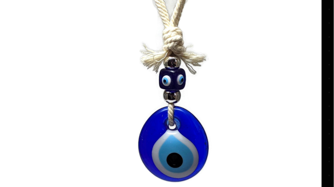 Evil Eye Glass Charm - Wall Hanging - Greek Gift - House Protection