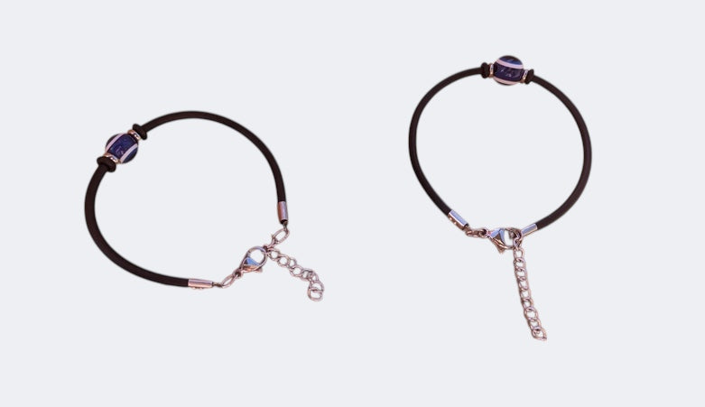 Greek rubber evil eye bracelet - Men's & women's gift