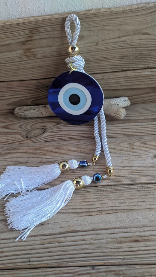 Blue Evil eye wall hanging, Large Wall Hanging, House Protection