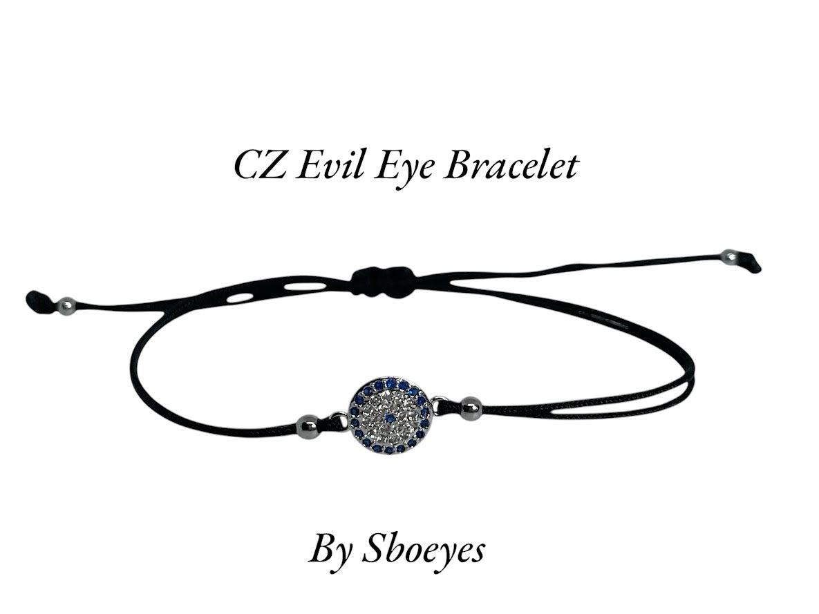 Bracelet Oeil CZ Ajustable - Bijou Femme
