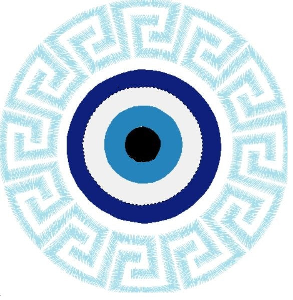 Evil Eye Machine Embroidery Design - Digital Embroidery File