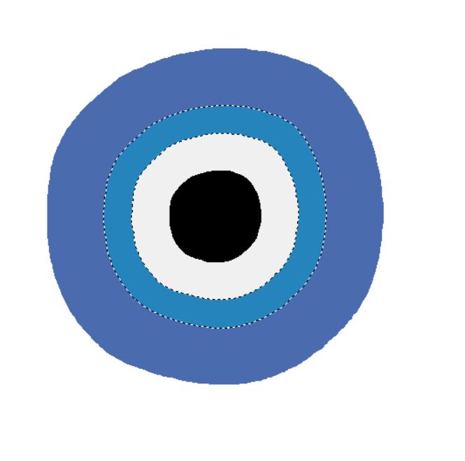 Fichier de broderie numérique - Motif Oeil Bleu Irrégulier – Téléchargement instantané