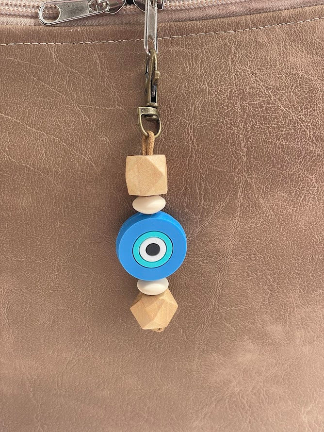 Evil Eye Bag Charm - Greek Gift - Handmade accessories