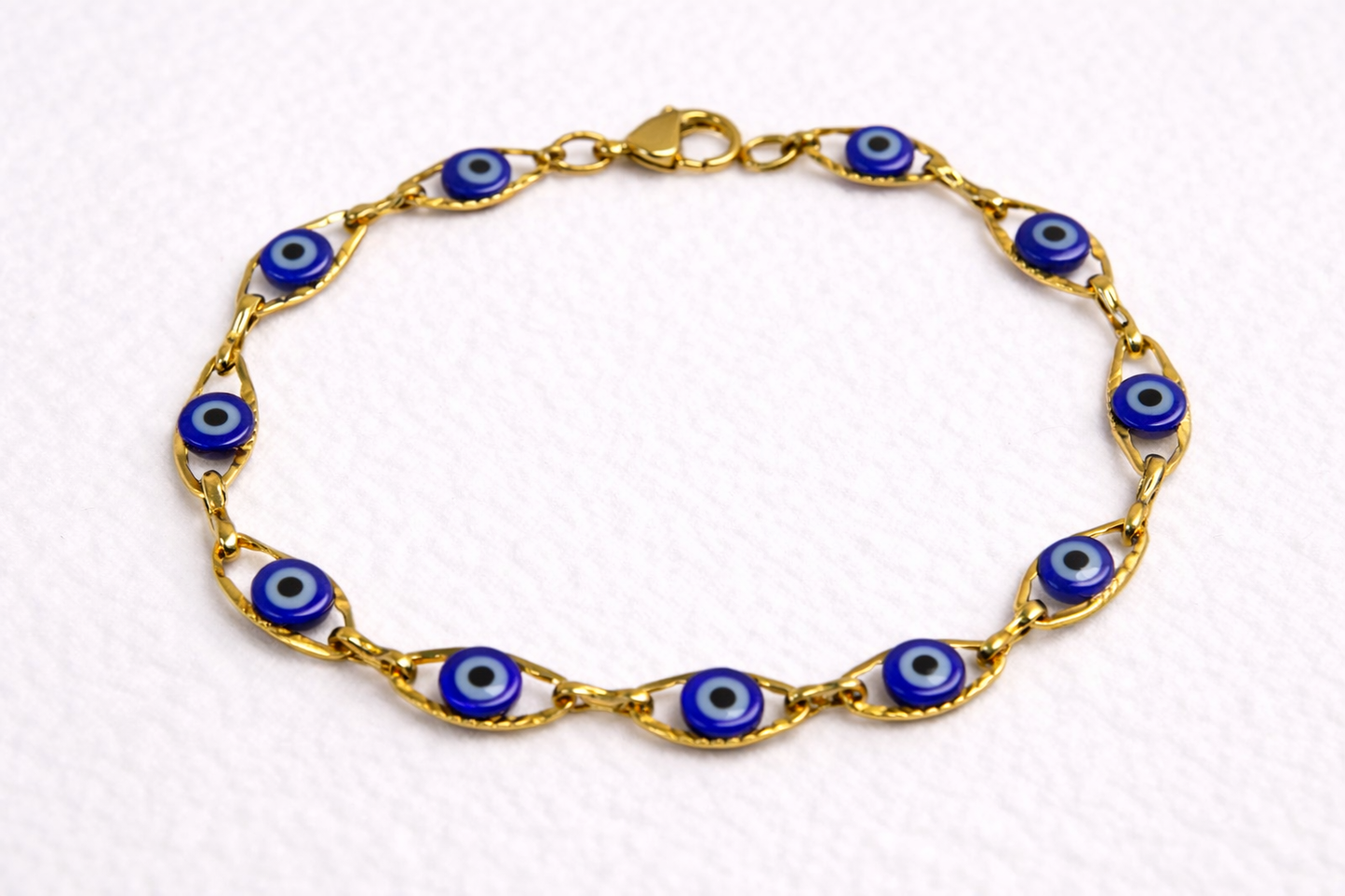 Stainless Evil Eye Bracelet - Good Luck Bracelet - Gift for Her