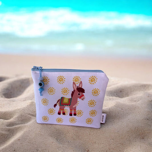 Pochette tissu avec symboles Grecs -  Fabriquée en Grèce