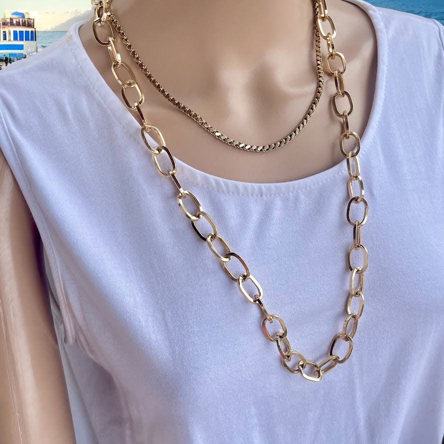 Collier Acrylique Léopard Pour Femme