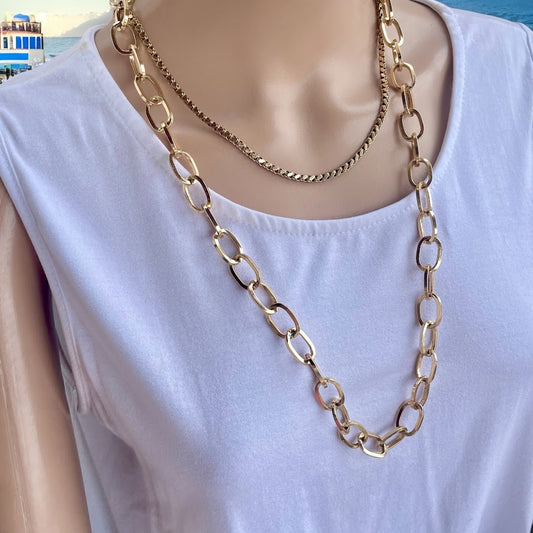 Collier Acrylique Léopard Pour Femme