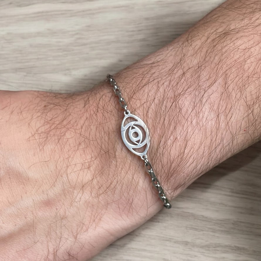 Lucky Stainless Steel Bracelet – Hamsa Hand or Evil Eye