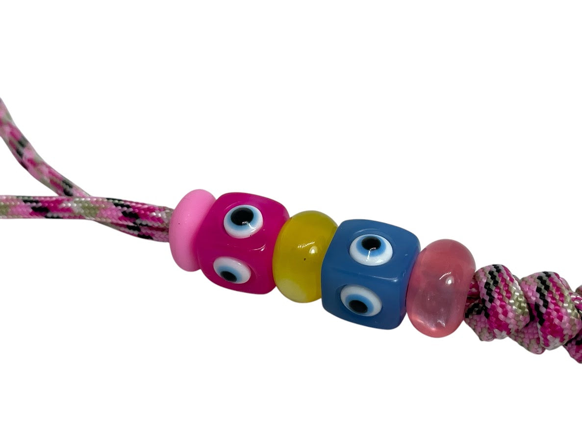 Evil Eye Bag Charm - Beaded Bag Charm - Bag Accessory