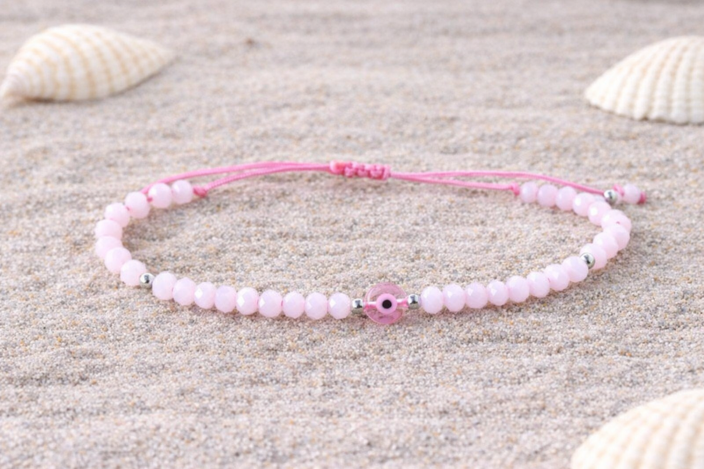 Evil Eye Crystal Beads Bracelet - Women’s Gift