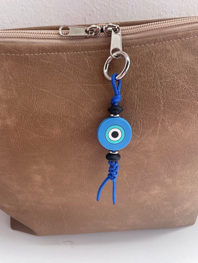 Silicone Εvil Eye Bag Charm - Purse Bag Charm - Greek Gift