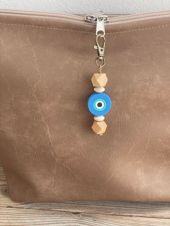 Evil Eye Bag Charm - Greek Gift - Handmade accessories