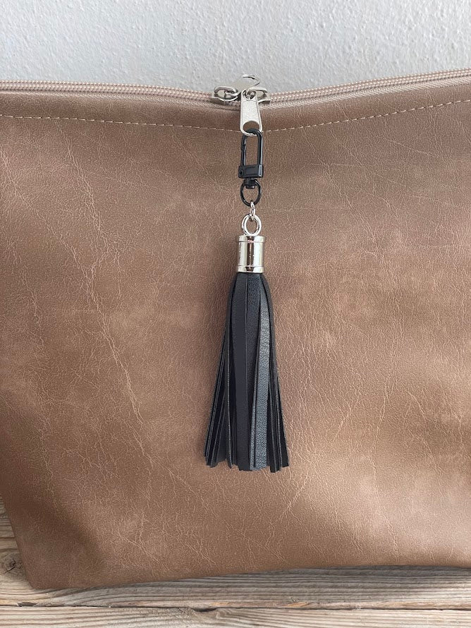 Bijou de Sac Franges en Faux Cuir