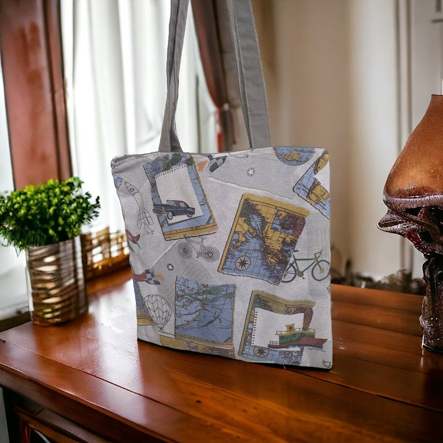 Sac Fourre-Tout Thème du Voyage - Tote bag