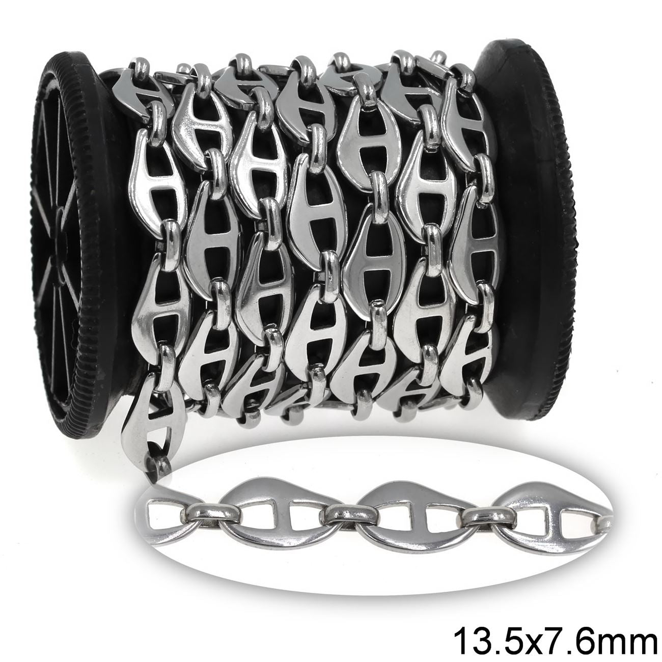 Collier Gros Coeur en Acier Pour Femme