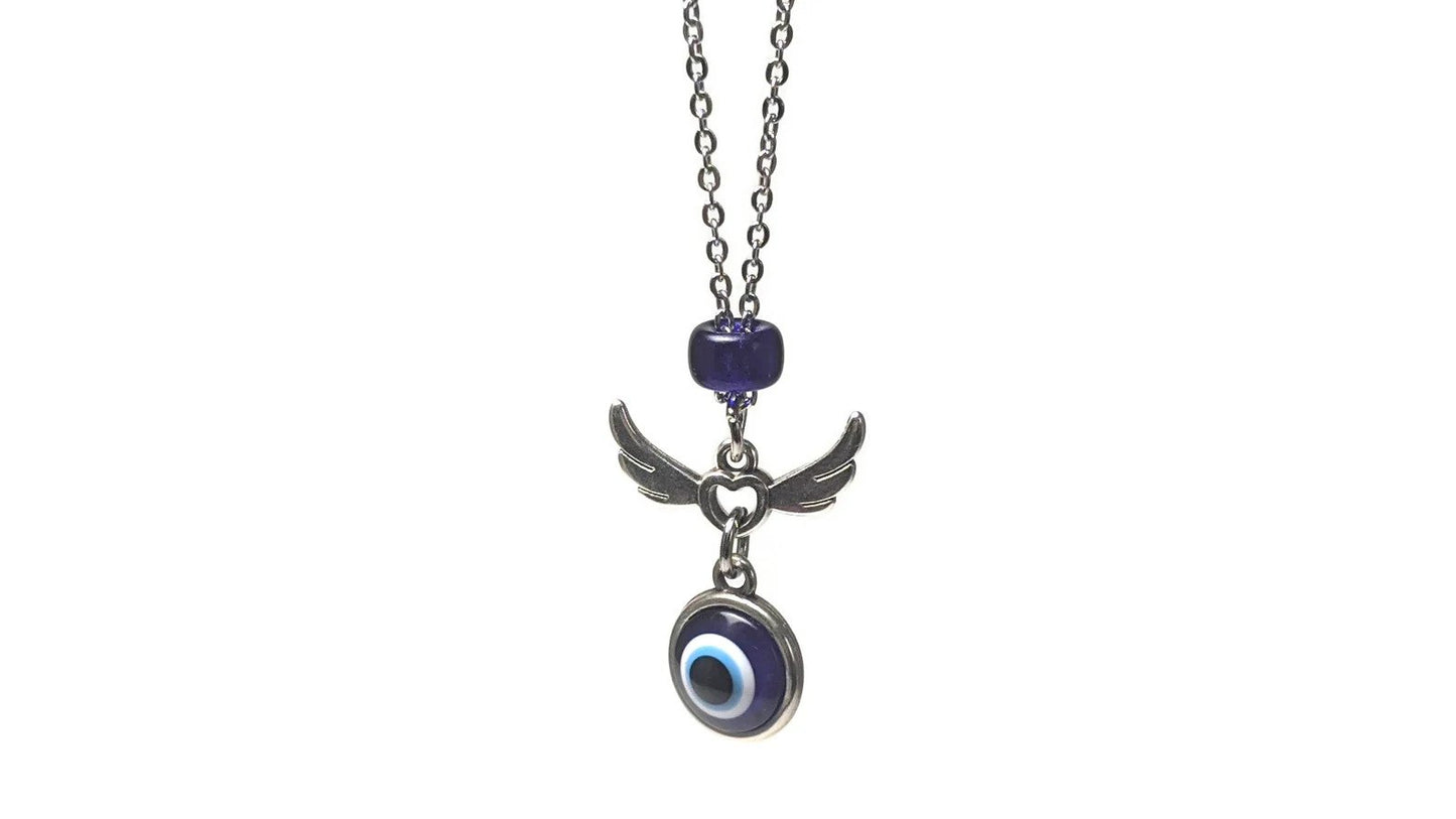 Bijou de rétroviseur ailes d'ange oeil bleu