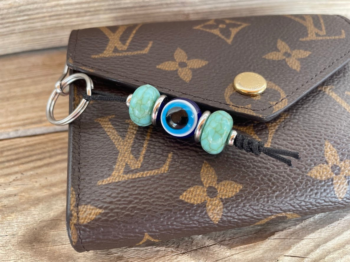 Turquoise Evil Eye Bag Charm - Bag Accessory - Gift for Her