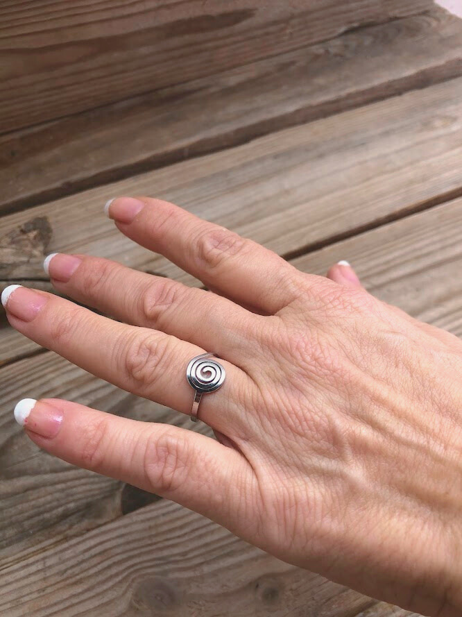 Bague Spirale Ajustable en Acier Inoxydable