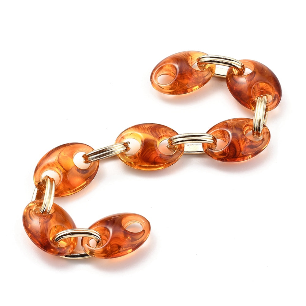 Coffee Beans Acrylic Statement Necklace