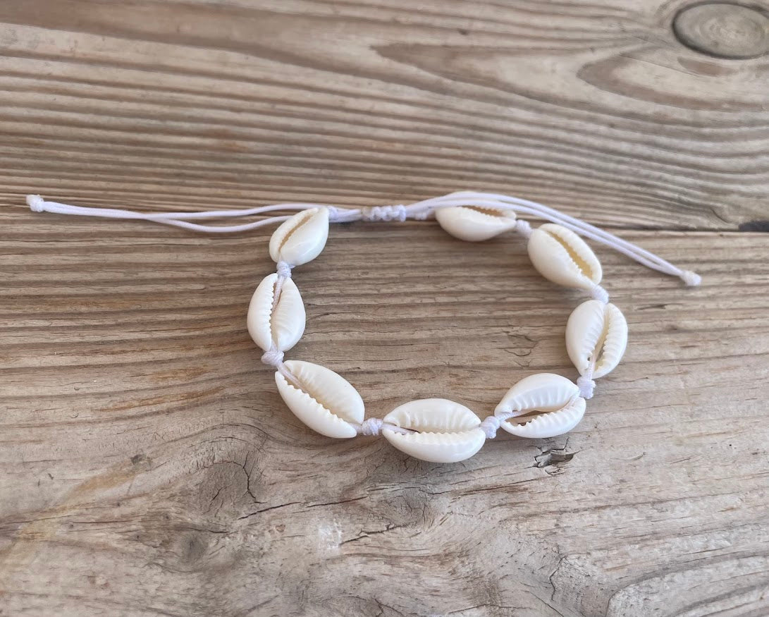 Bracelet de Coquillages Cauris - Bijou de Plage - Cadeau pour Elle -