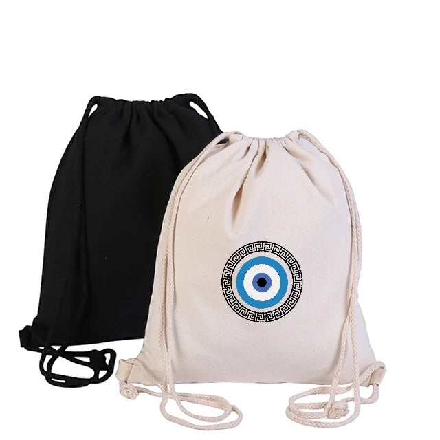 Greek Key Evil Eye Machine Embroidery Design - Digital Embroidery File
