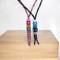 Evil Eye Bag Charm - Beaded Bag Charm - Bag Accessory