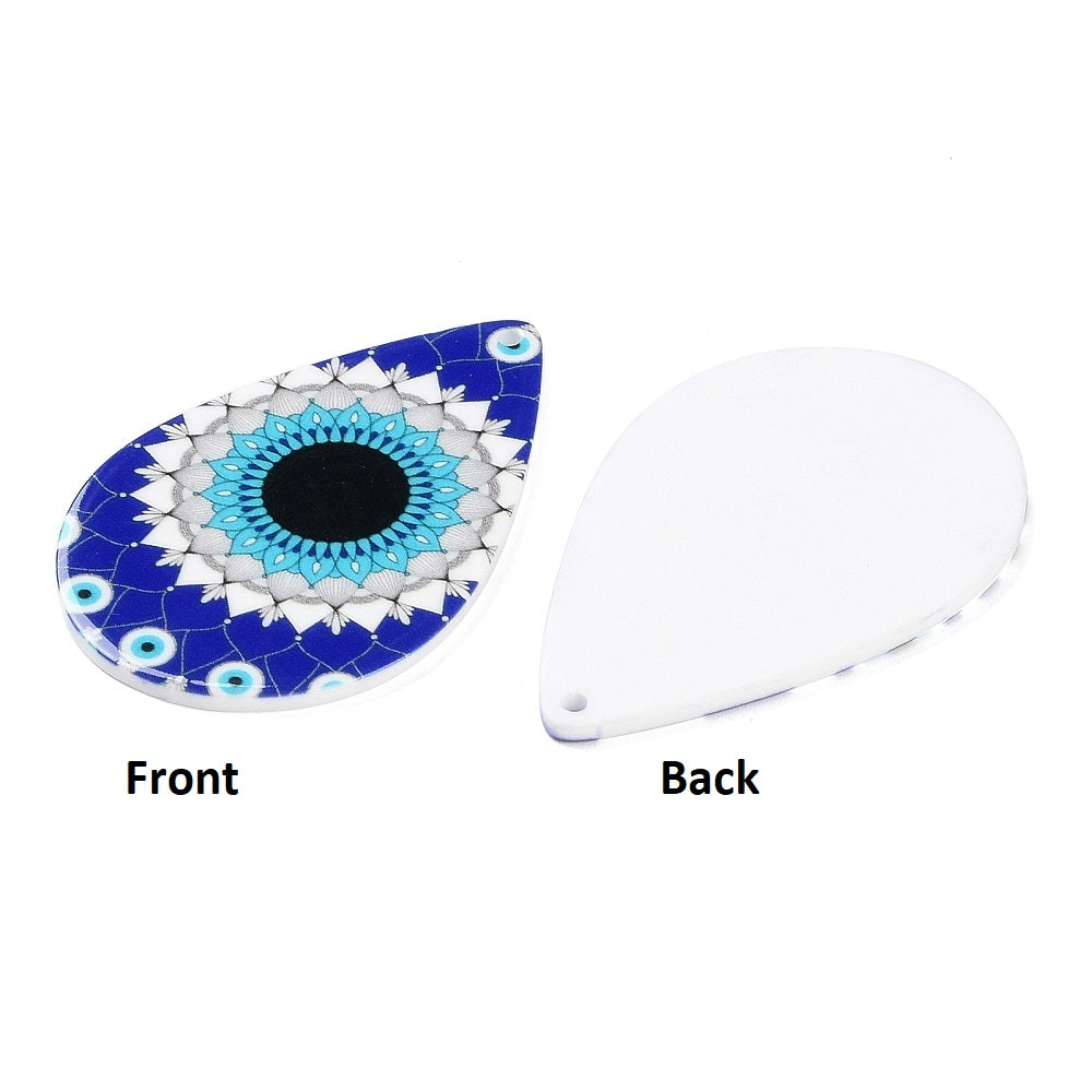 Bijou pour rétroviseur de voiture Oeil Bleu Mandala