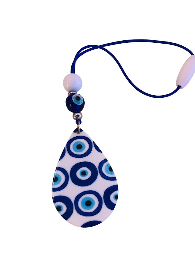 Bijou pour rétroviseur de voiture Oeil Bleu Mandala