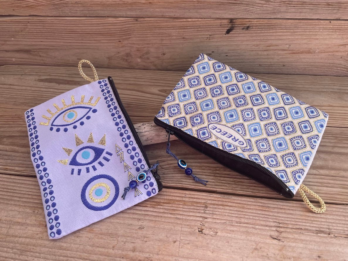 Evil Eye Purse – Greek Small Pouch - Greek Gift