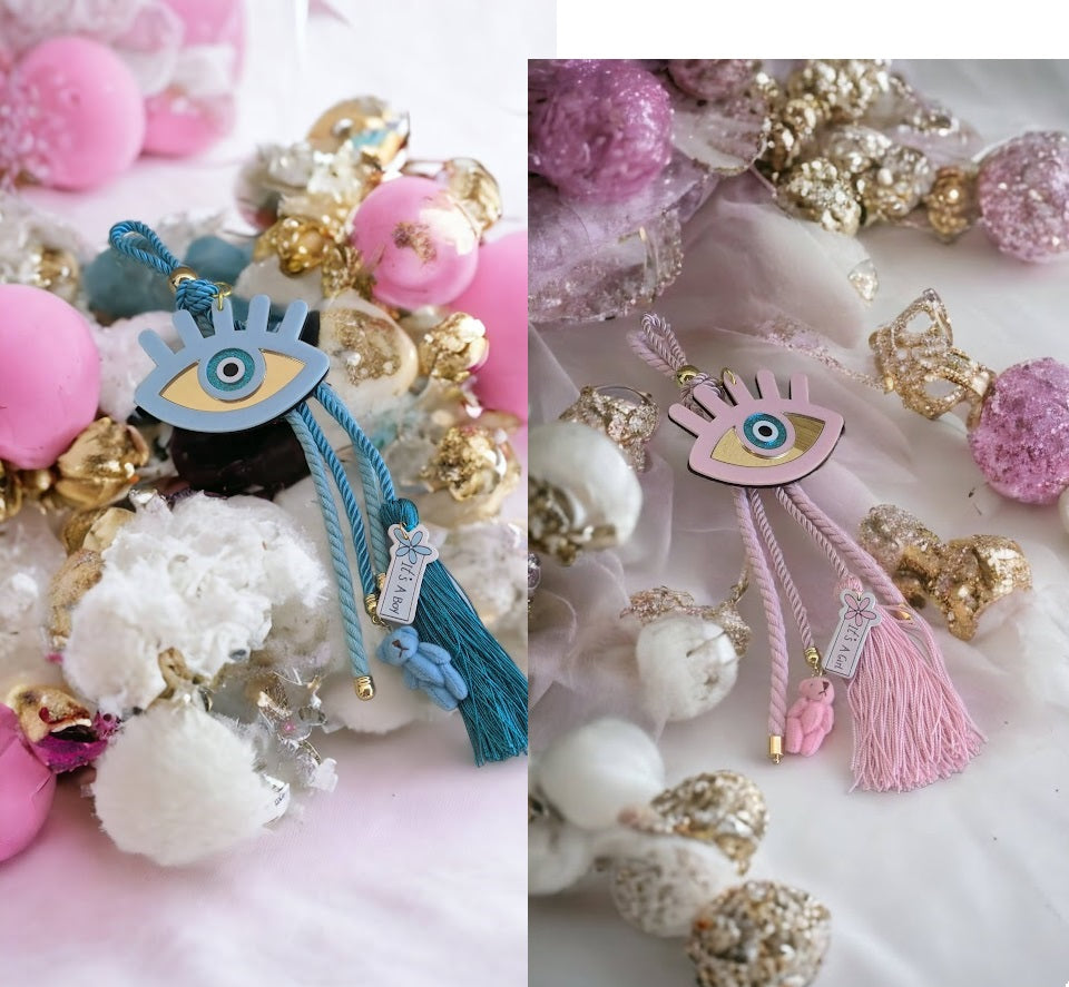 Baby Evil Eye Wall Hanging - New Born Gift - Baby Room Protection