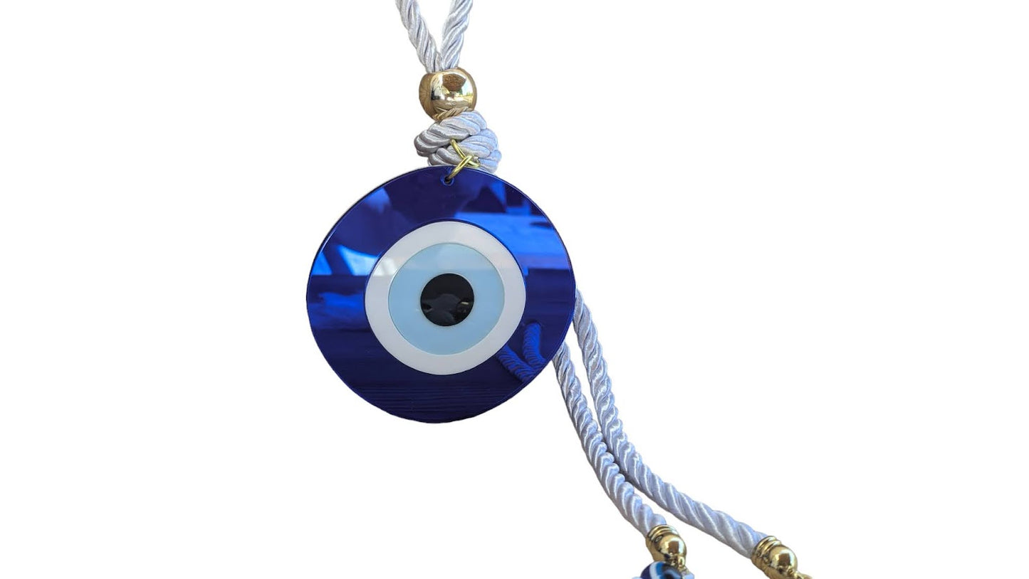 Oeil Bleu Plexiglass Suspension Murale