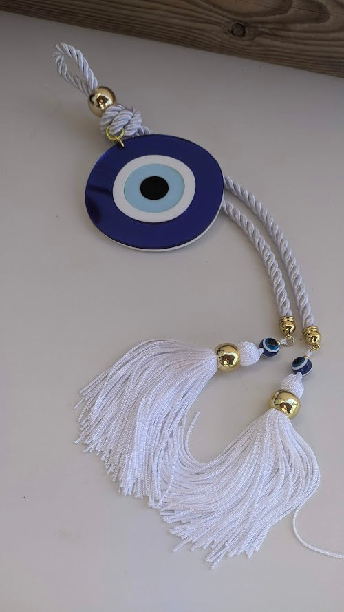 Oeil Bleu Plexiglass Suspension Murale