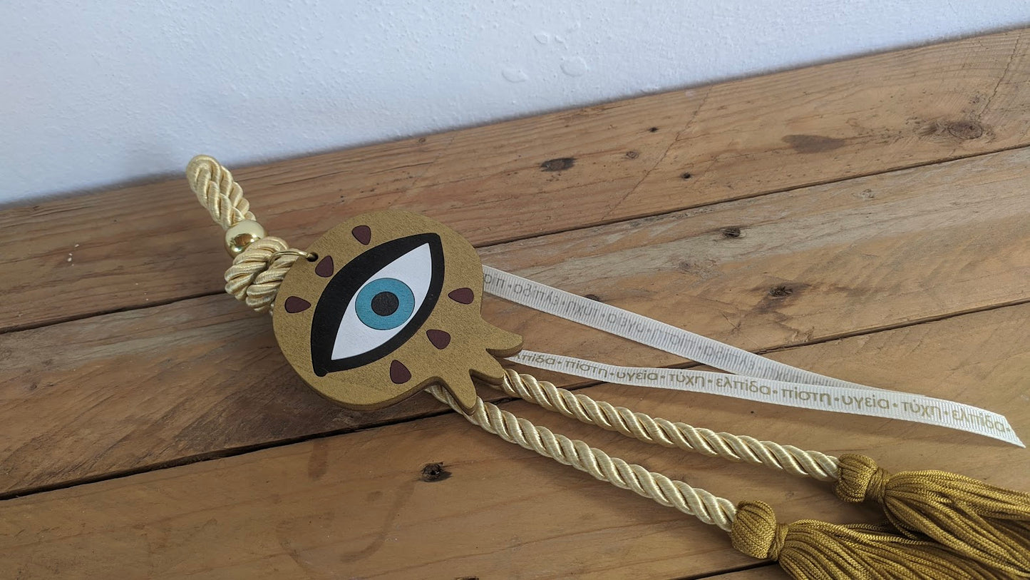 Evil Eye Wishes Wall Hanging - New years 2024 gift - Housewarming Gift