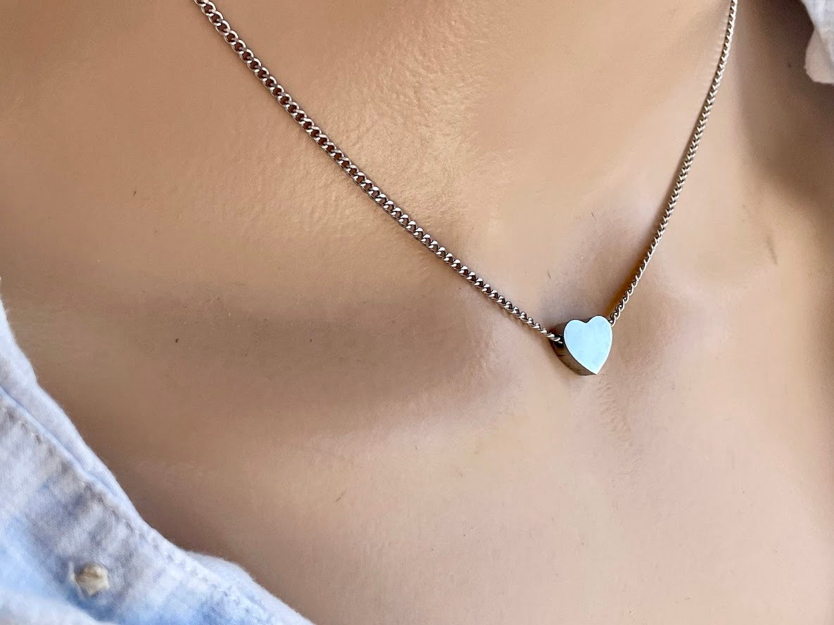 Collier Coeur en Acier pour Elle