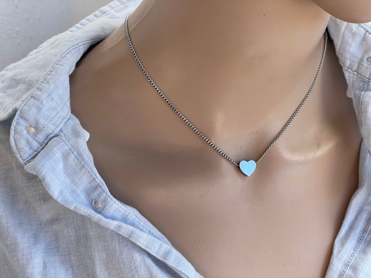 Collier Coeur en Acier pour Elle