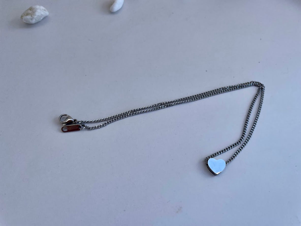 Collier Coeur en Acier pour Elle