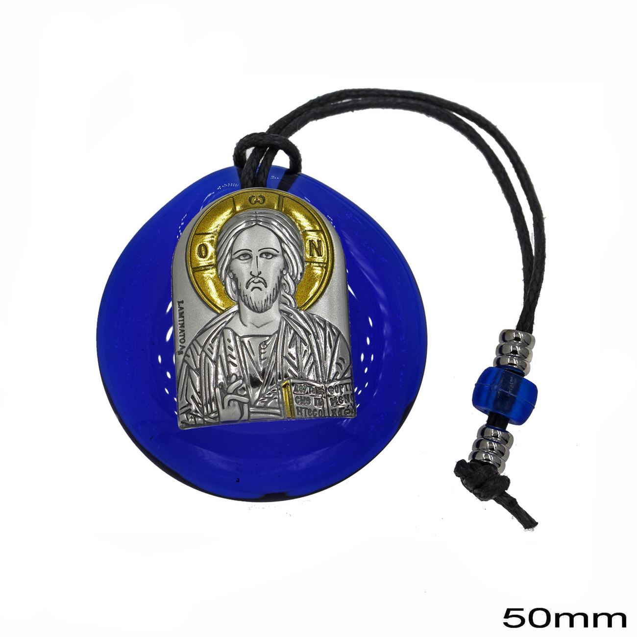 Icone Vierge Marie et Jésus Christ en Verre | Protection de la maison et de la voiture