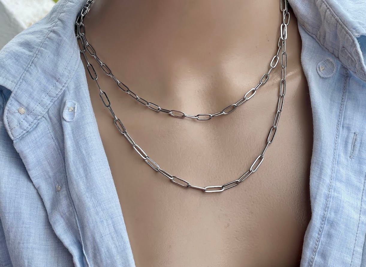 Collier Set Oeil Bleu Doré en Acier Inoxydable