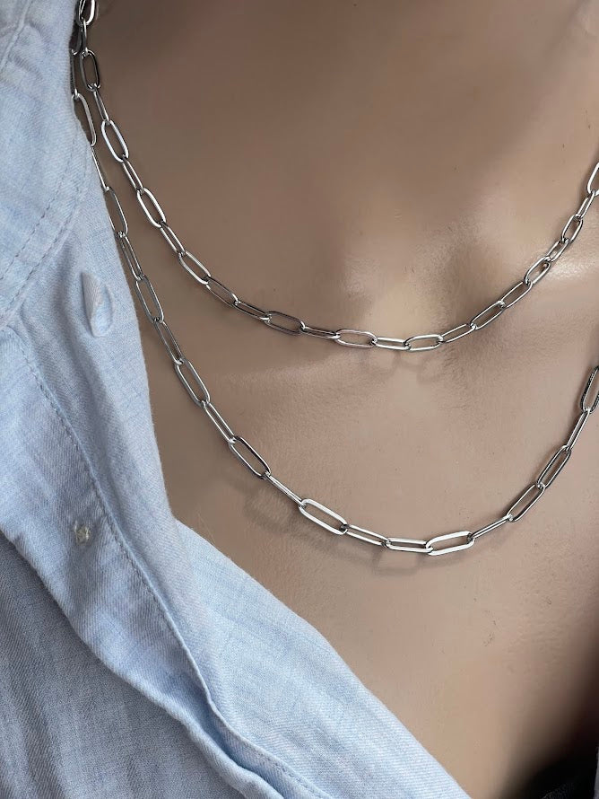 Collier Set Oeil Bleu Doré en Acier Inoxydable