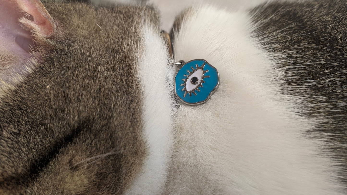 Pendentif Oeil pour Chien ou Chat - Porte Bonheur