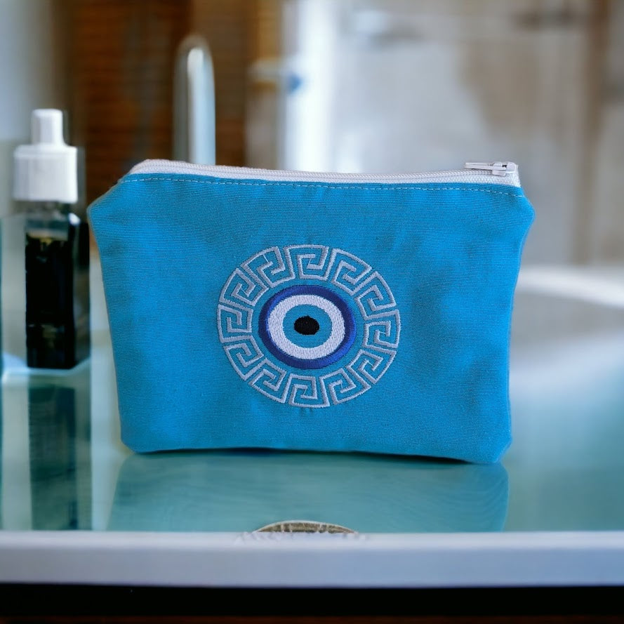 Pochette Motif Brodée Grec et Oeil – Souvenir Grec