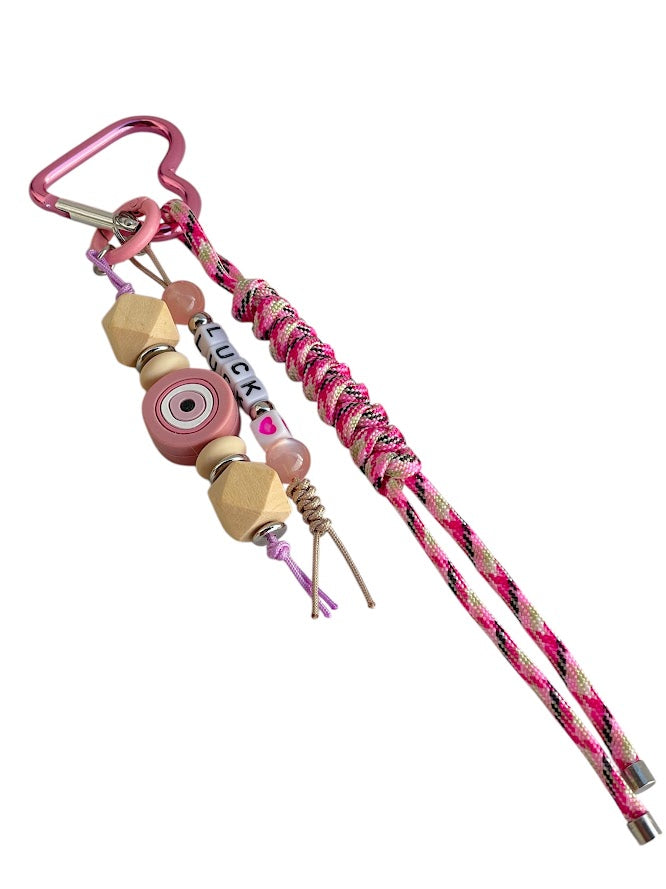 Evil Eye Handbag Charm - Rope Bag Charm - Luck Bag Charm - Gift for Her