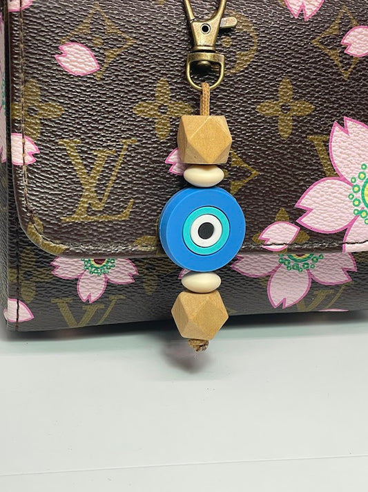 Evil Eye Bag Charm - Greek Gift - Handmade accessories