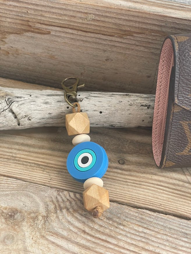 Evil Eye Bag Charm - Greek Gift - Handmade accessories