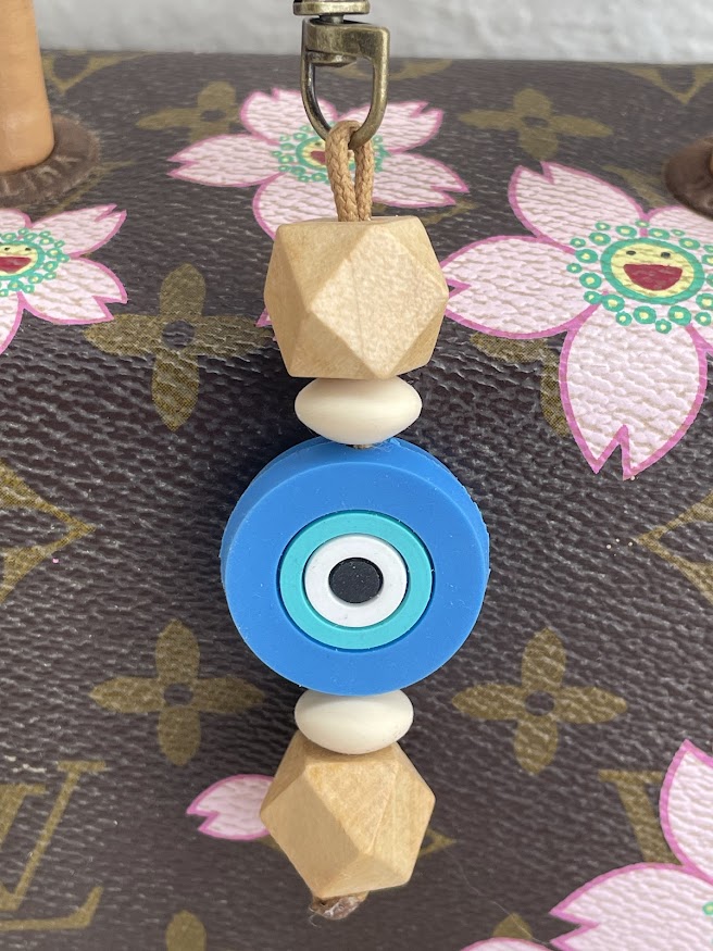Evil Eye Bag Charm - Greek Gift - Handmade accessories