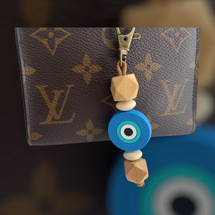 Evil Eye Bag Charm - Greek Gift - Handmade accessories