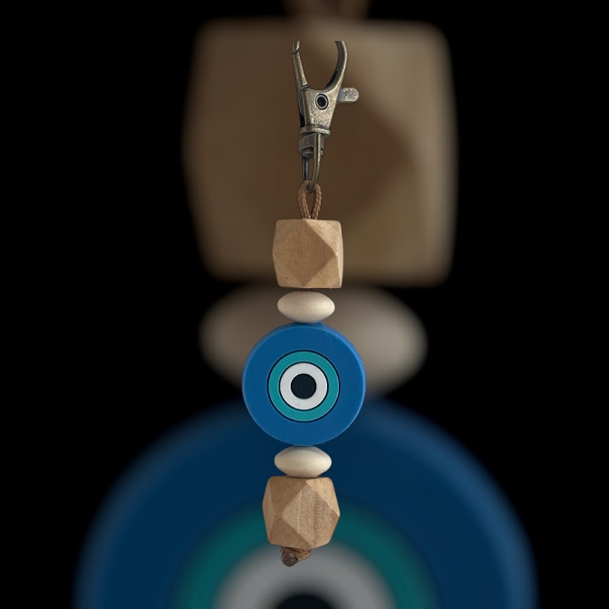 Evil Eye Bag Charm - Greek Gift - Handmade accessories