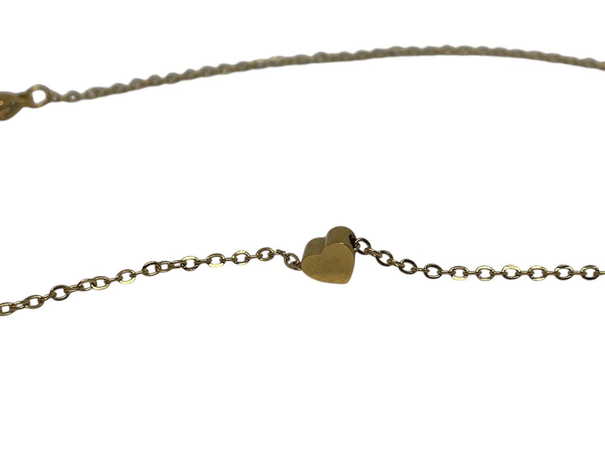 Collier Coeur en Acier doré pour elle