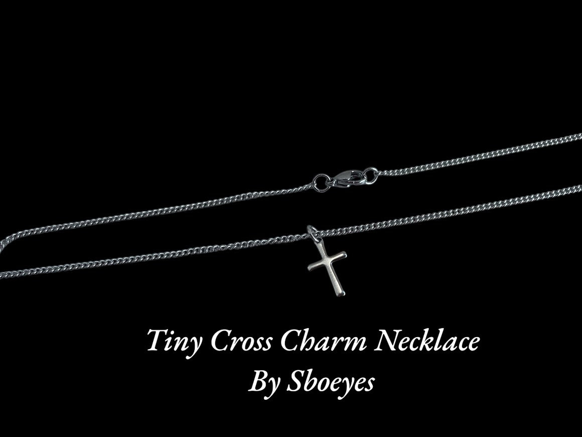 Collier Croix Minimaliste en Acier Inoxydable