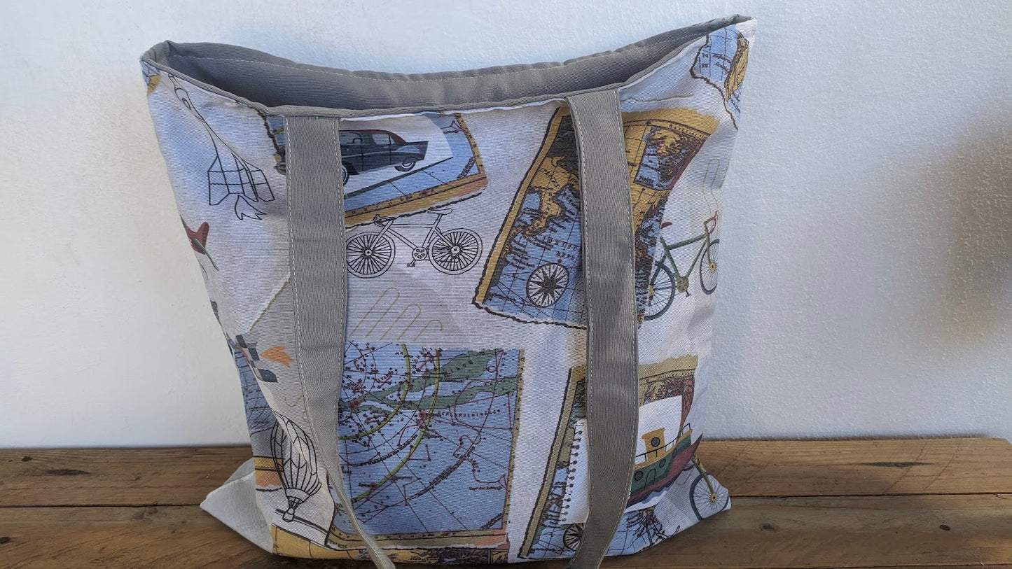 Sac Fourre-Tout Thème du Voyage - Tote bag